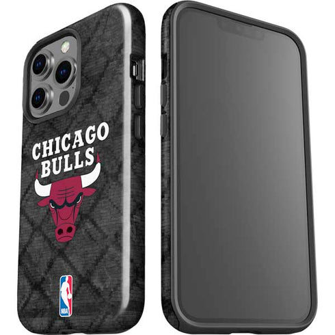 NBA Chicago Bulls Dark Rust iPhone 15 Pro Impact Case